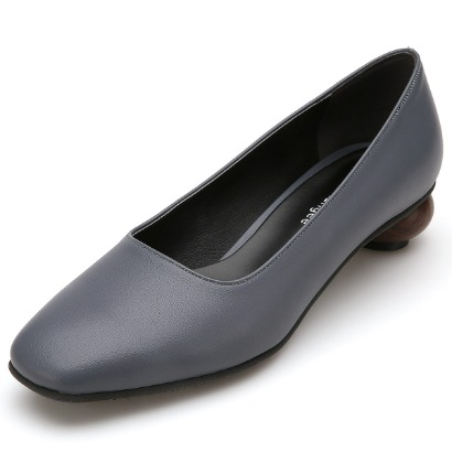 [샘플세일]Wood heel loafer LMF221